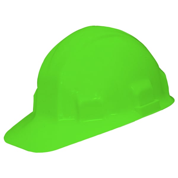 Jackson Safety Hard Hat, SC-6, High-Density Polyethylene (HDPE), 6 Point Ratcheting, Hi-Vis Lime - 14462