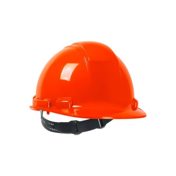 Pip Whistler Cap Style Hard Hat HDPE Shell, 4-Pt Textile Suspension, Pin-Lock Adjustment, Hi-Vis Orange - 280-HP241-31