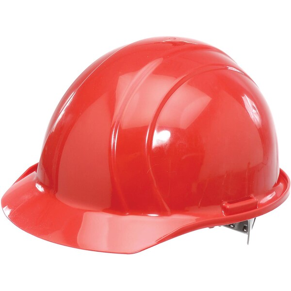 Erb Safety ERBAmericana Hard Hat, 4-Point Pinlock Suspension, Red,  - 19764