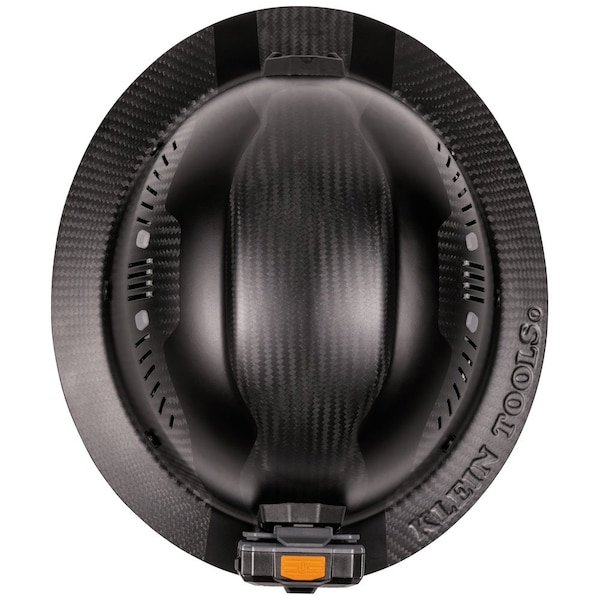 Klein Tools Klein Carbon Fiber Full Brim Hard Hat with Headlamp, Titan - 60512