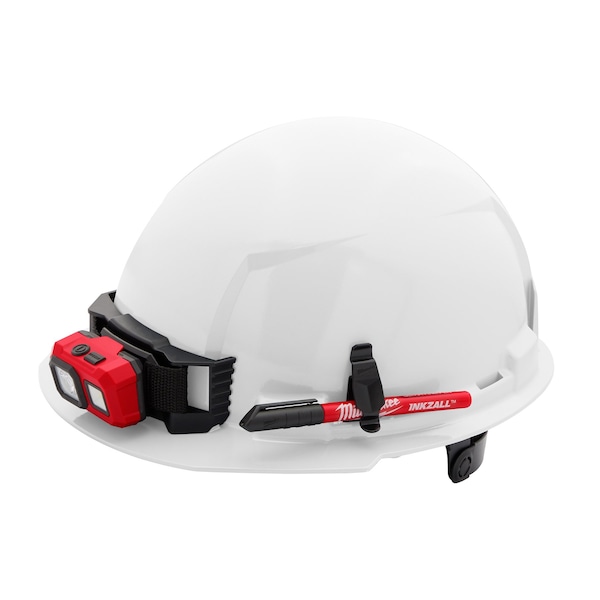 Milwaukee Tool BOLT White Front Brim Hard Hat w/6pt Ratcheting Suspension - Type 1, Class E - 48-73-1120