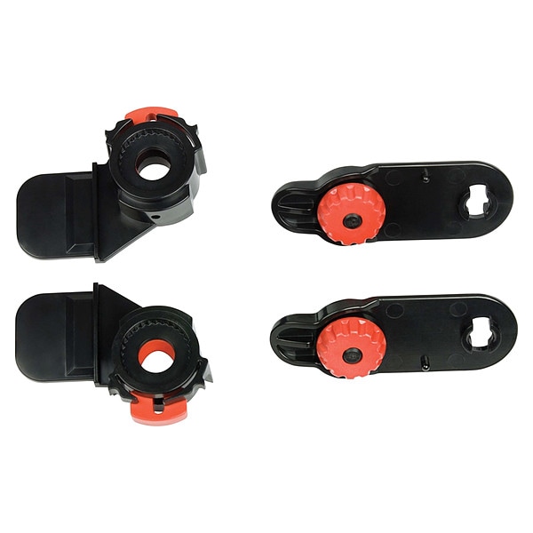 Jackson Safety HHIS Hard Hat Adaptor for Face Shield, For Use With Face Shields Black, Red, 6 PK - 38426