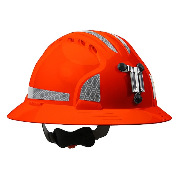 Pip Hard Hat, JSP, HDPE, 6 Point Ratchet, Type I, Class C - 280-EV6161MCR2-OR