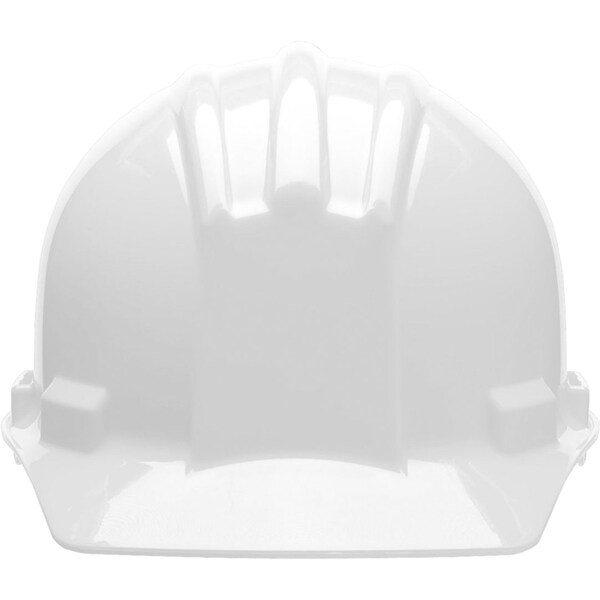 Bullard Hard Hat, S51, Polyethylene, 4 Point Ratchet, Type 1, Class E, White - 51WHR