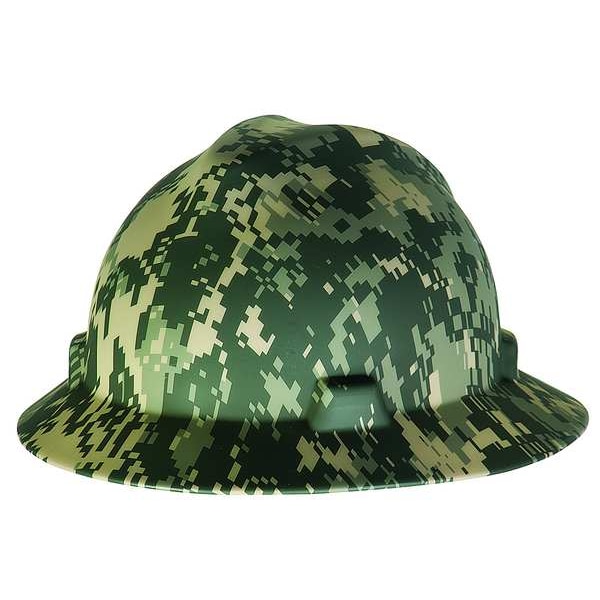 Msa Safety Hard Hat, V-Gard Freedom Series, Polyethylene, 4 Point Ratchet, Type 1, Class E, Green - 10104254