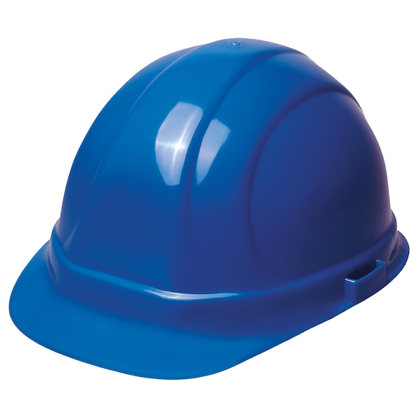 Erb Safety Hard Hat, Omega II, Polyethylene, 6 Point Pinlock, Type 1, Class E, Blue - 19136