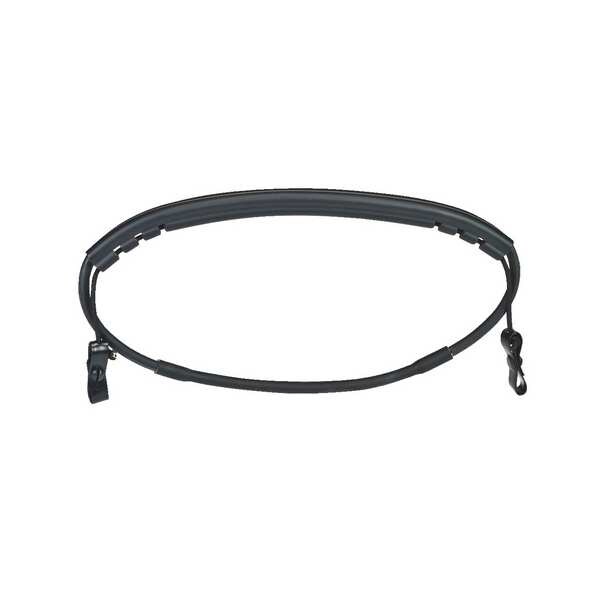 Msa Safety Goggle Retainer, For Use With Full Brim Hard Hats Black - 449895