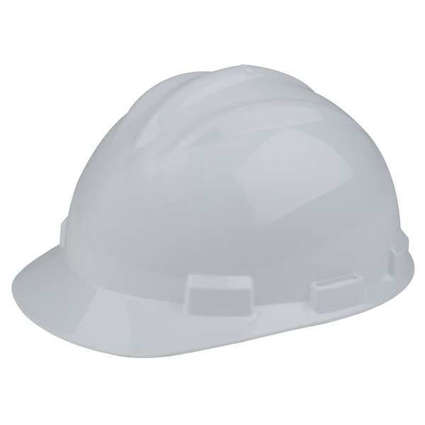 Bullard Hard Hat, S61, Polyethylene, 4 Point Ratchet, Type 1, Class E, White - 61WHR