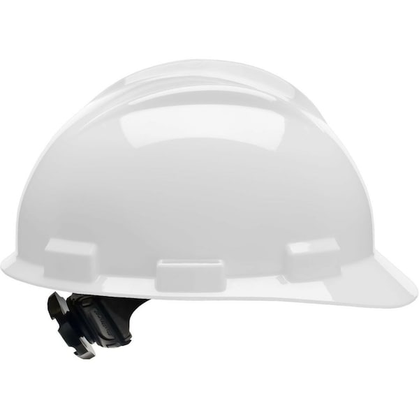 Bullard Hard Hat, S61, Polyethylene, 4 Point Ratchet, Type 1, Class E, White - 61WHR