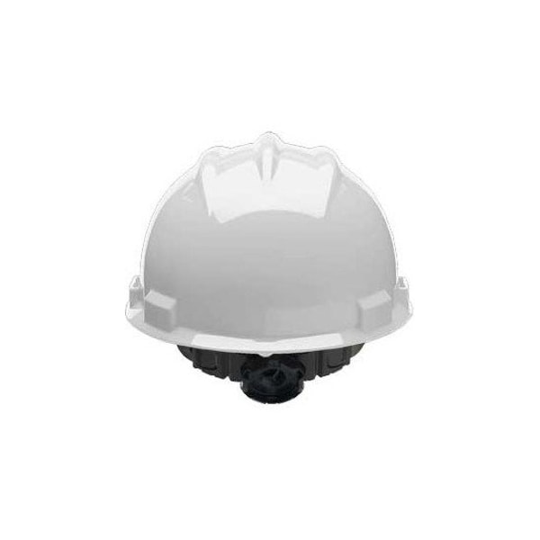 Bullard Hard Hat, S61, Polyethylene, 4 Point Ratchet, Type 1, Class E, White - 61WHR