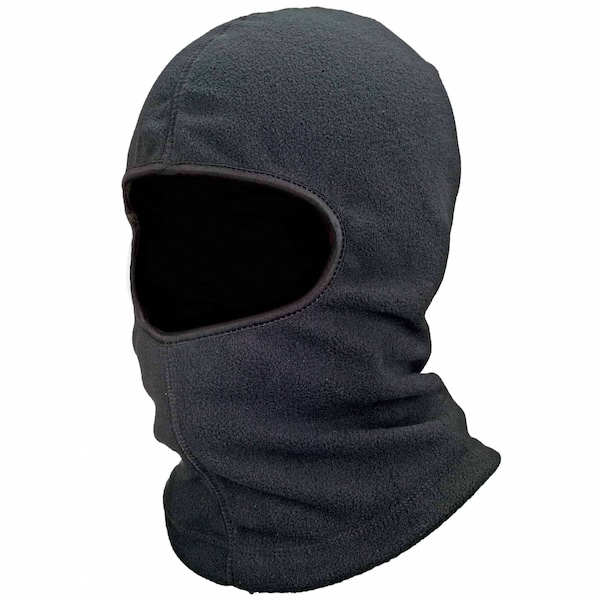 Ergodyne Balaclava Face Mask, Four-Way Stretchable Fleece, Moisture-Wicking, Black, Universal Size - 6821