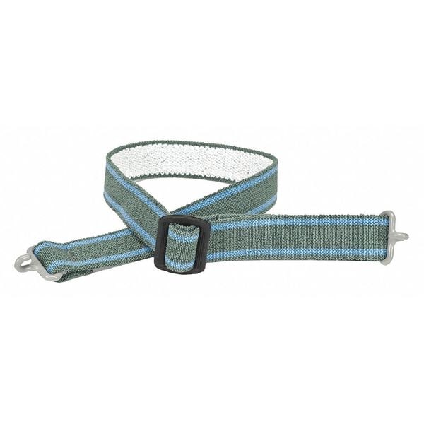 Msa Safety Chin Strap, MSA Hard Hats, 2-Pt, Gray, 3/4 in Polyester Webbing, Attaches To Shell, Pack of 10 - 10171104