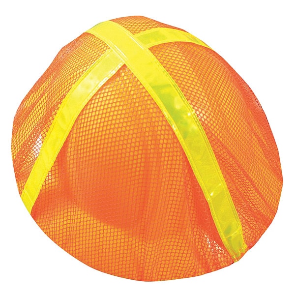 Occunomix Full Brim Hard Hat Cover, For Use With Hard Hats Orange - V896-FBO