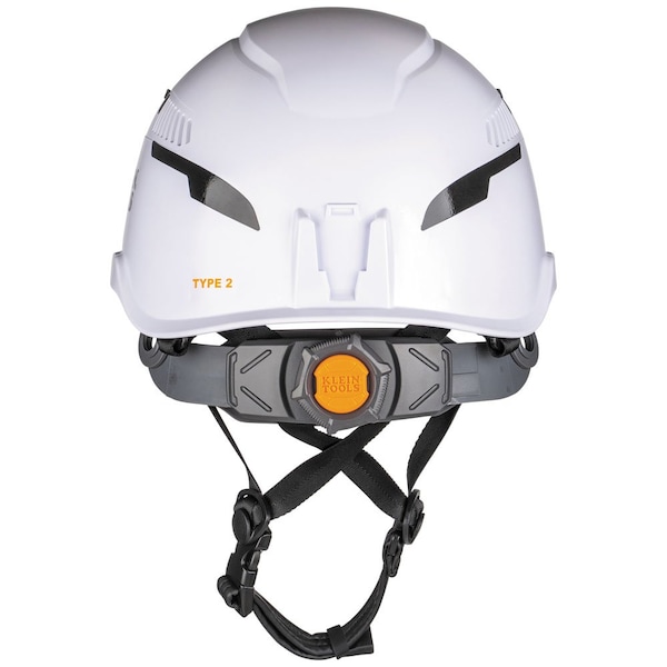 Klein Tools Safety Helmet, Shell: PC/ABS and EPS, Suspension: PC/ABS and HDPE, White - 60565