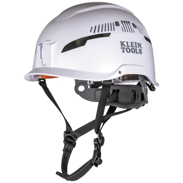 Klein Tools Safety Helmet, Shell: PC/ABS and EPS, Suspension: PC/ABS and HDPE, White - 60565