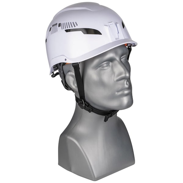 Klein Tools Safety Helmet, Shell: PC/ABS and EPS, Suspension: PC/ABS and HDPE, White - 60565