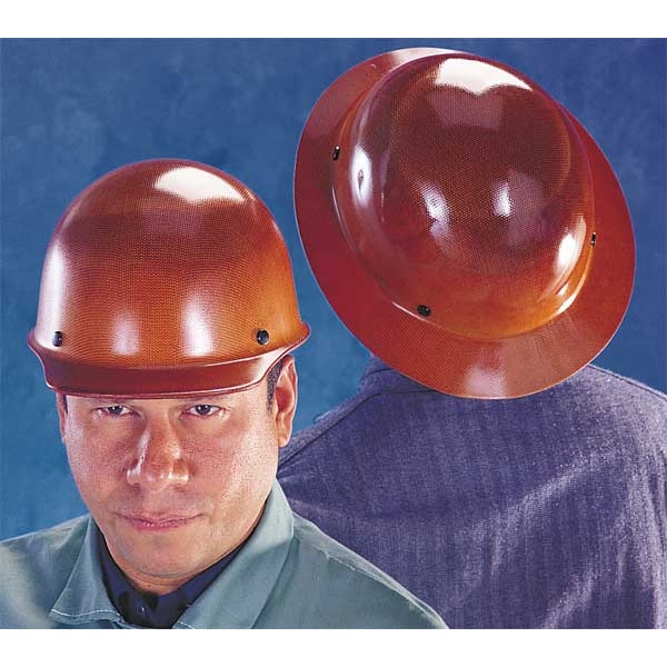 Msa Safety Hard Hat, Skullgard, Phenolic, 4 Point Ratchet, Type 1, Class G, Brown - 475395