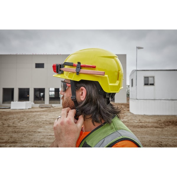 Milwaukee Tool BOLT White Front Brim Vented Safety Helmet - Type 2, Class C - 48-73-1320