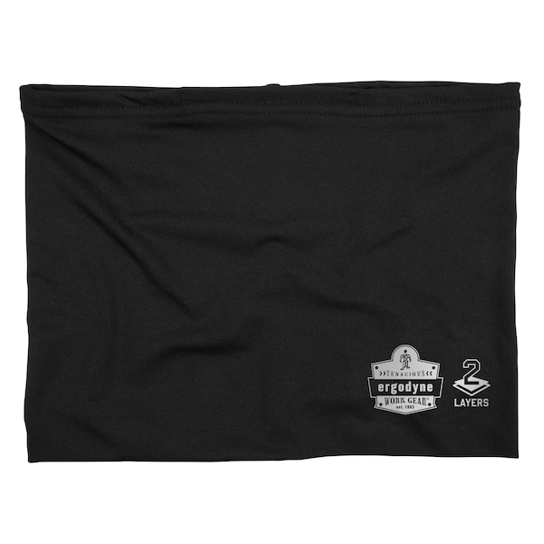 Ergodyne Neck Gaiter 6489, 2 Layer Cooling, Black, 2XL/3XL - 42150