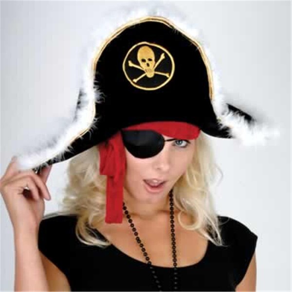 Goldengifts DDI 686944 Plush Pirate Captain's Hat - Child, 6PK - GO2205411