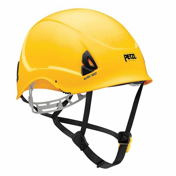 Petzl Work and Rescue Helmet, ABS, Expanded Polystyrene Foam, Yellow, Fits Hat Size 6-7/8 to 7-3/4 - A20BYA