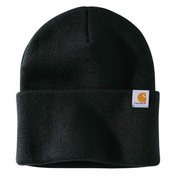 Carhartt Men's AH4597 M Knt Cffd Beanie OS Hats Unassigned Black - AH4597-M / 104597-BLKOS