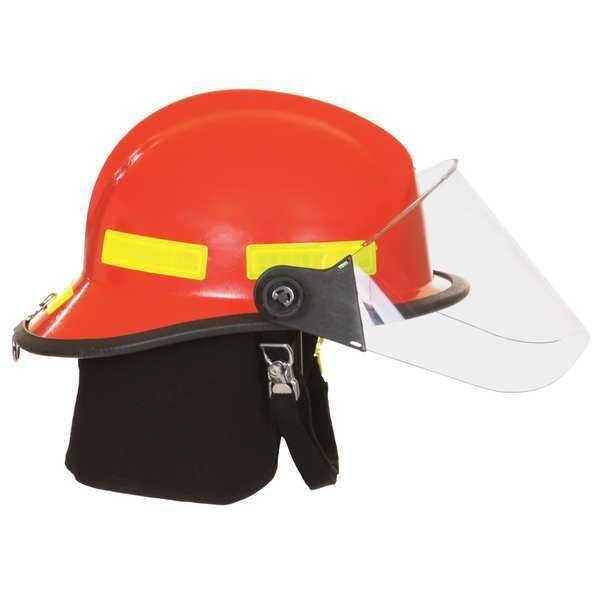 Fire-Dex Fire Helmet, Fiberglass, Yes, White, Fits Hat Size 6-1/2 to 9 , Modern - 911H731