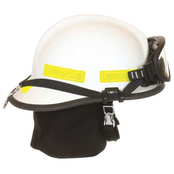 Fire-Dex Fire Helmet, Fiberglass, Yes, White, Fits Hat Size 6-1/2 to 9 , Modern - 911G711