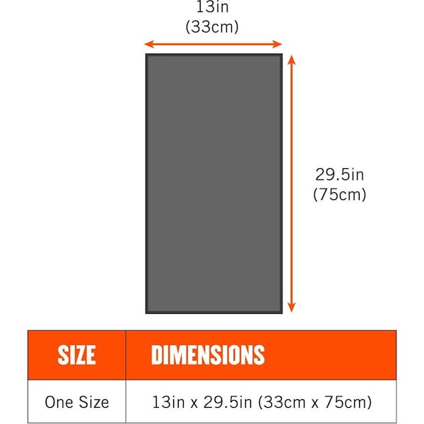 Chill-Its By Ergodyne Cooling Towel, Machine-Washable, 13"x29-1/2", Orange - EGO12441