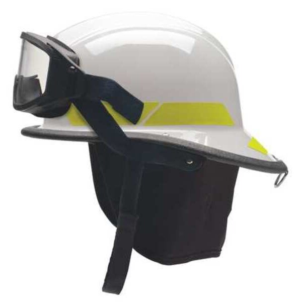 Bullard Fire Helmet, White, Modern, Thermoplastic, 4 pt Ratchet, Fits Hat Size 6-1/2 to 8 - LTXWHGIZ4