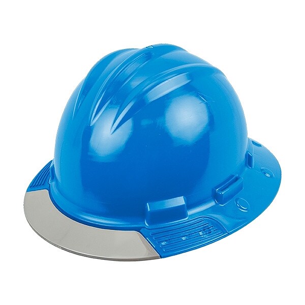 Bullard Full Brim Hard Hat, HDPE, 4 Point Ratchet, Type 1, Class E, Blue - AVPBRGCS