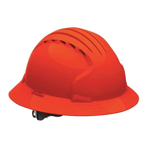 Pip Hard Hat, JSP, HDPE, 6 Point Ratchet, Type 1, Class C, Orange - 280-EV6161V-OR