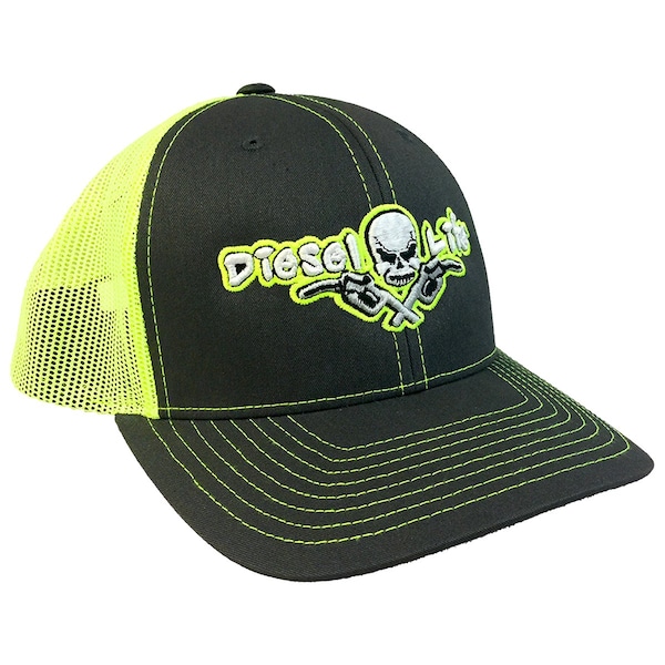 Diesel Life Snapback Trucker Hat Flex Fit - Bright Green and White - DLH05CY