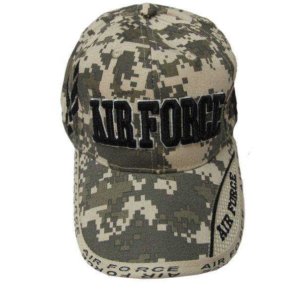 Jwm JWM U.S. Air Force Logo Baseball Cap Digital Camouflage One Size Fits All - 10084