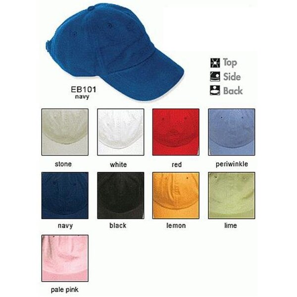 Adams Headwear Adams Headwear 00820599097386 ESSENTIALS BRUSHED TWILL EB101 WHITE - 820599097386