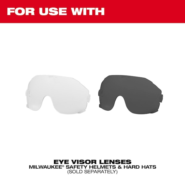 Milwaukee Tool BOLTâ„¢ Eye Visor Mount Replacement (Helmet Only), For Use With All Milwaukee Safety Helmets Black - 48-73-1459