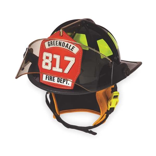 Cairns Fire Helmet, Fiberglass, Ratchet, Red, Fits Hat Size 6-3/8 to 8-3/8 , Traditional - 1010FSR