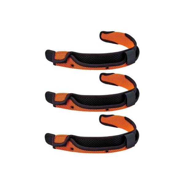 Ergodyne Ergodyne Skullerz 8984 Hard Hat Replacement Sweatband, Orange, 3-Pack - 60194