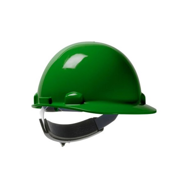 Pip Dynamic Dom Cap Style Dome Hard Hat HDPE Shell, 6-Pt Suspension, Rachet Adjustment, Dark Green - 280-HP341SR-04