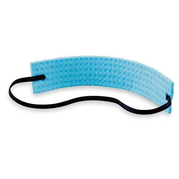 Condor Sweatband, Blue, Cooling Head Band, Cellulose, Evaporative-Cooling, Universal Size, 100 Per Pack - 2AF07