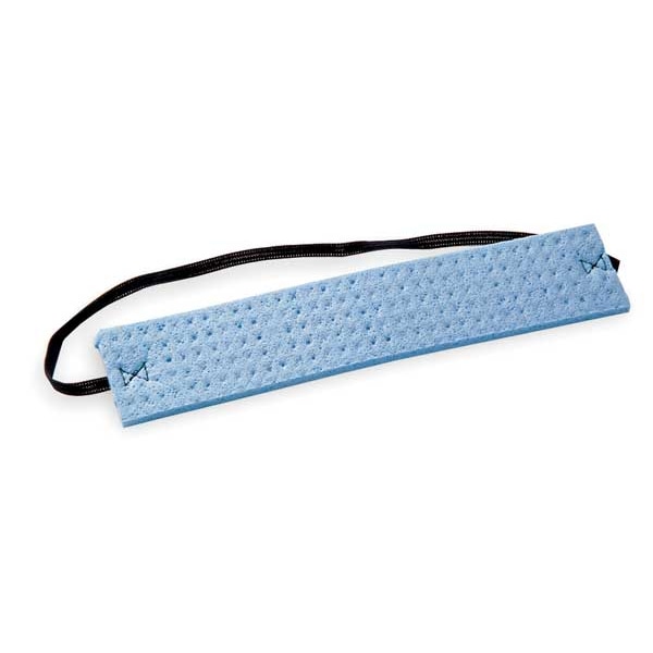 Condor Sweatband, Blue, Cooling Head Band, Cellulose, Evaporative-Cooling, Universal Size, 100 Per Pack - 2AF07