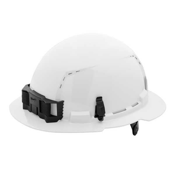 Milwaukee Tool BOLT White Full Brim Vented Hard Hat w/6pt Ratcheting Suspension - Type 1, Class C - 48-73-1221
