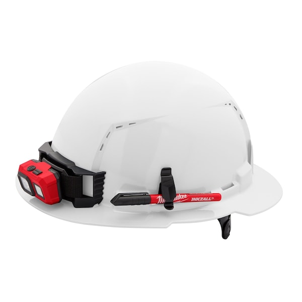 Milwaukee Tool BOLT White Full Brim Vented Hard Hat w/6pt Ratcheting Suspension - Type 1, Class C - 48-73-1221