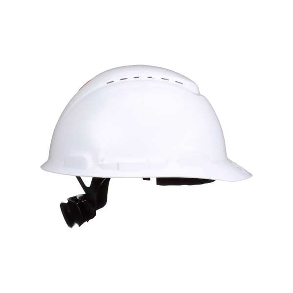 3M SecureFit(TM) Hard Hat, HDPE, 4 Point Ratchet, Type 1, Class C, White - H-701SFV-UV