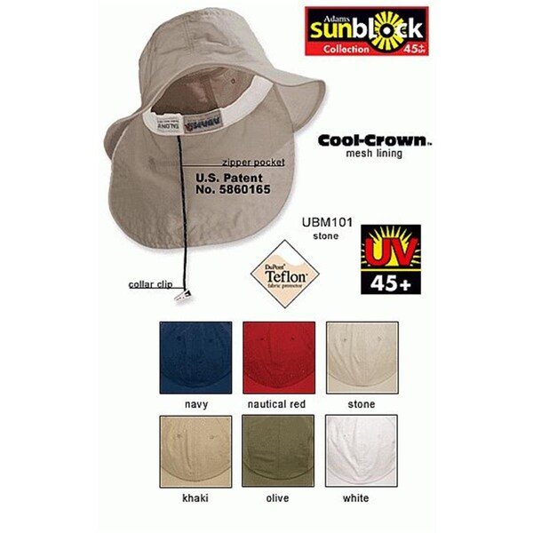 Adams Headwear EXTREME VACATIONER W-NECK CAPE UBM101 STONE EXTRA LARGE - AD601702