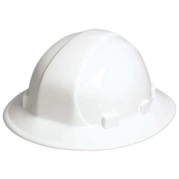 Erb Safety Hard Hat, Omega II, Polyethylene, 6 Point Ratchet, Type 1, Class E, Hi-Vis Lime - 19990-HIVIS LIME