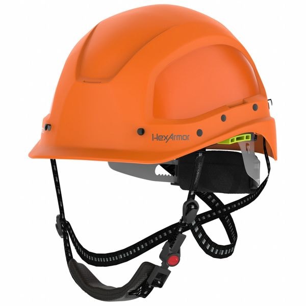 Hexarmor Suspension Helmet, Orange, Ceros, ABS, 4 Point Ratchet, Class C, Type 1, Orange - 16-17005