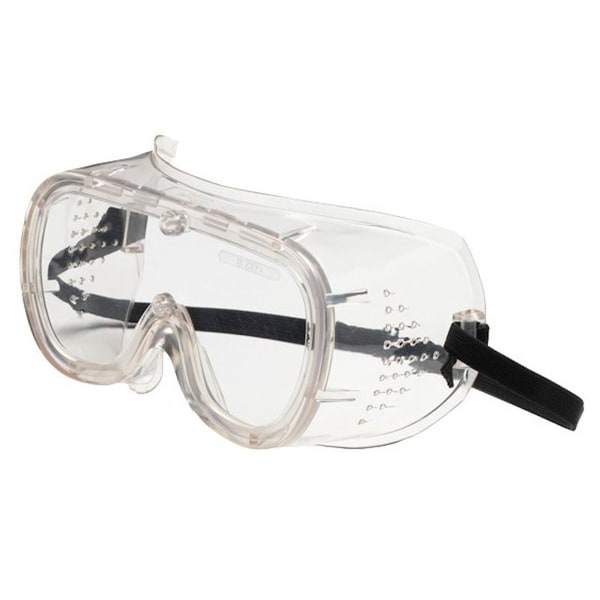Msa Safety SAFETY WORKS Economical Safety Goggles, Impact Lens, Vinyl Lens, Vinyl Frame, Clear Frame - 817697