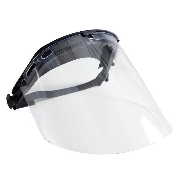 Bullard Bracket and Visor Bundle, No Visor, 8 in Height, Pinlock, Ratchet Suspension - A300BW840T