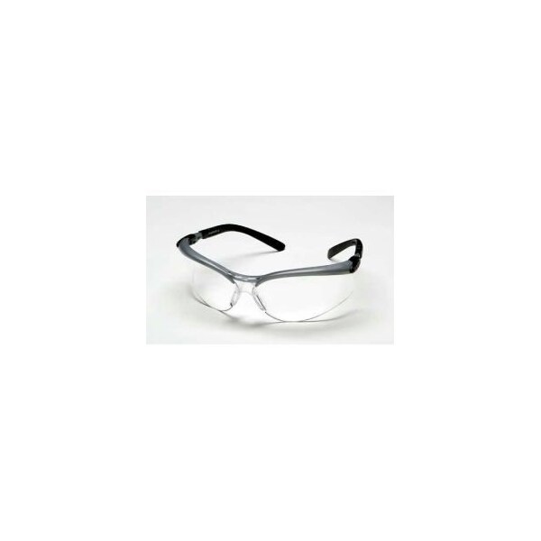3M BX Protective Eyewear, Clear Lens, Silver/Black Frame - 7000052795